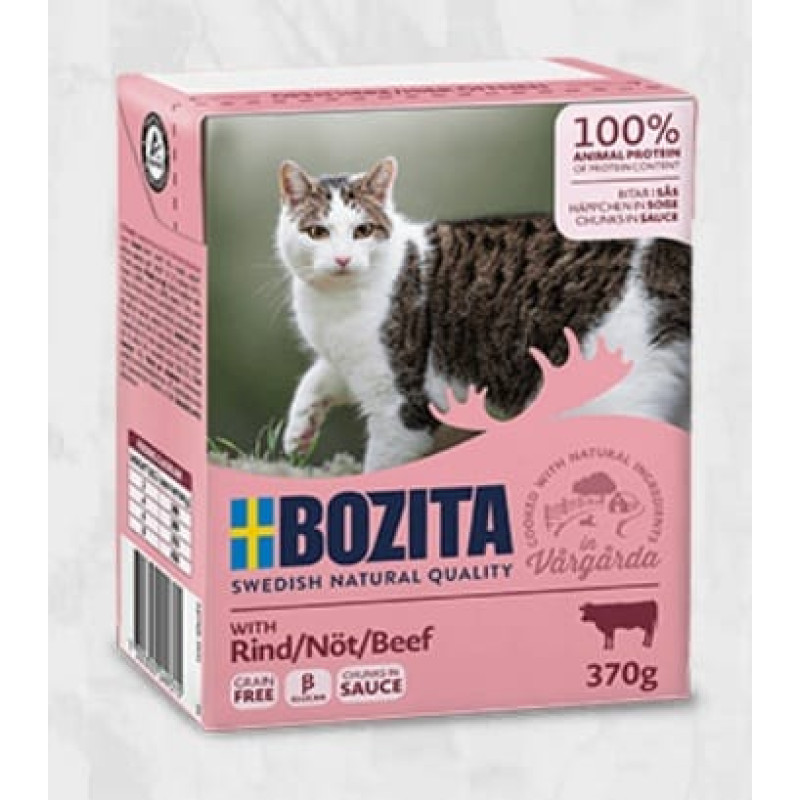 Bozita (Se) Bozita Beef Sauce, 370g - bezgraudu gaļas gabaliņi ar liellopu mērcē