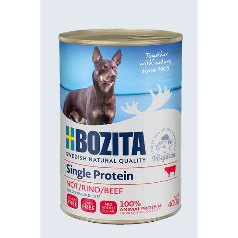 Bozita (Se) Bozita Single Protein Beef, 400g -  bezgraudu liellopa gaļas pastēte