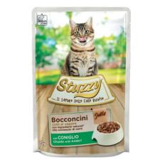 Stuzzy (It) Stuzzy Cat Bocconcini Jelly Rabbit, 85g - gaļas gabaliņi želejā ar trusi