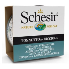 Schesir (It) SCHESIR Cat Tuna with yellow tail, 85g - tuncis un dzeltenastes luciāns želejā