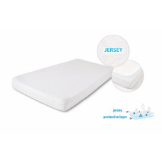 Higiēnas apakšklājs 40/50x80/90 džersija balts ūdensnecaurlaidīgs palags ar elastīgu lenti bērnu gultiņām