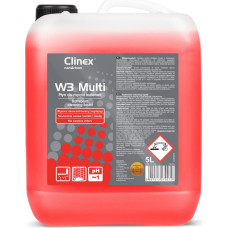 Clinex W3 Multi 5L ir lielisks šķidrums vannas istabu un sanitāro ierīču mazgāšanai