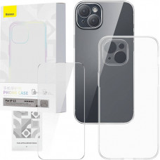 Transparent Case and Tempered Glass set Baseus Corning for iPhone 13