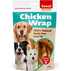 Sanal (Nl) Sanal Chicken Wrap, 80g - košļājāmie stienīši ar vistas fileju