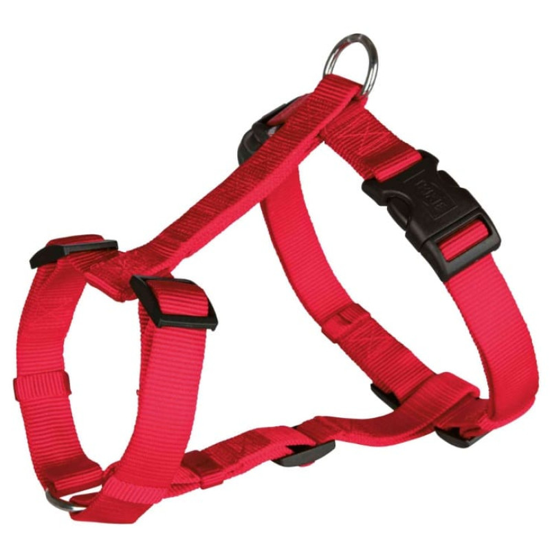 Amber Crown (Eu) Amber Crown Classic Neilon Harness Red, 22-40cm / 10mm - neilona krūšu siksna