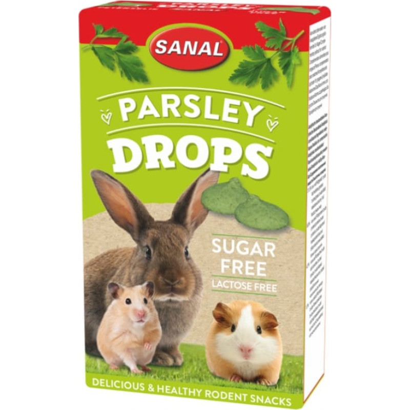 Sanal (Nl) Sanal Parsley Drops Sugar&Lactose Free, 45g - pētersiļu gardumi, bez laktozes un cukura
