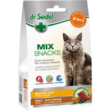 Dr.seidel (Pl) Dr.Seidel Snacks Mix Beautiful Coat + Anti-Harball, 60g - asortī – pret spalvu kamoliem gremošanas traktā un izcilam kažokam