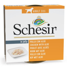 Schesir (It) SCHESIR Dog Chicken Fillets with Aloe in Jelly, 150g - vistas fileja un alveja želejā