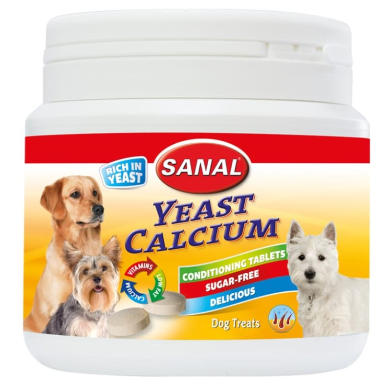 Sanal (Nl) SANAL Yeast Calcium, 350g - rauga un kalcija vitamīni suņiem