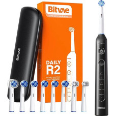 Bitvae Sonic toothbrush with tips set and travel case Bitvae R2 (black)
