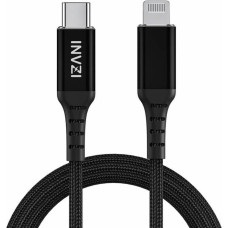 Invzi USB-C to Lightning Cable, MFi, 2m (Black)