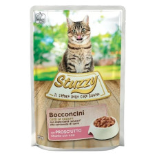 Stuzzy (It) Stuzzy Cat Bocconcini Ham, 85g - gaļas gabaliņi mērcē ar šķiņķi