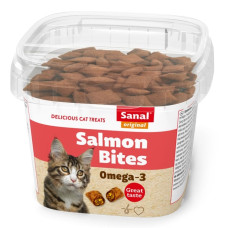 Sanal (Nl) SANAL Salmon Bits, 75g - spilventiņi ar laša pastētes pildījumu