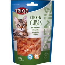 Trixie (De) TRIXIE Premio Cubes, 50g - mīkstie kubiciņi ar vistu