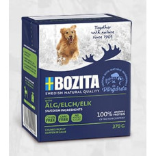 Bozita (Se) BOZITA Dog Chunks in Jelly Elk, 370g - bezgraudu gabaliņi želejā ar alni suņiem