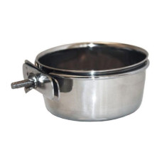 No Name Feed Bowl With Holder, 560ml - metāla bļoda ar skrūves stiprinājumu