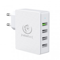 Rebeltec wall charger H410 Turbo QC3.0 4 ports white