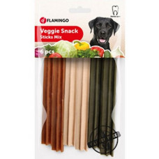 Flamingo (Be) FLAMINGO Veggie Snack Sticks, 6gab/12cm - veģetāras košļājamas nūjiņas zobiem