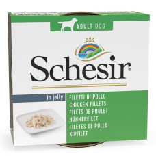 Schesir (It) SCHESIR Dog Chicken Fillets in Jelly, 150g - vistas fileja želejā