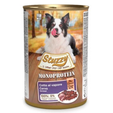 Stuzzy (It) Stuzzy Monoprotein Grainfree Venison, 400g - bezgraudu sautēta brieža gaļa suņiem