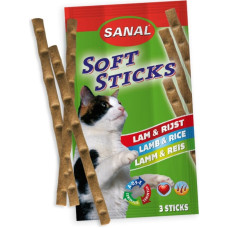 Sanal (Nl) Sanal Soft Sticks Lamb&Rice, 3*5gr - mīksti gaļas kociņi ar jēru un rīsiem