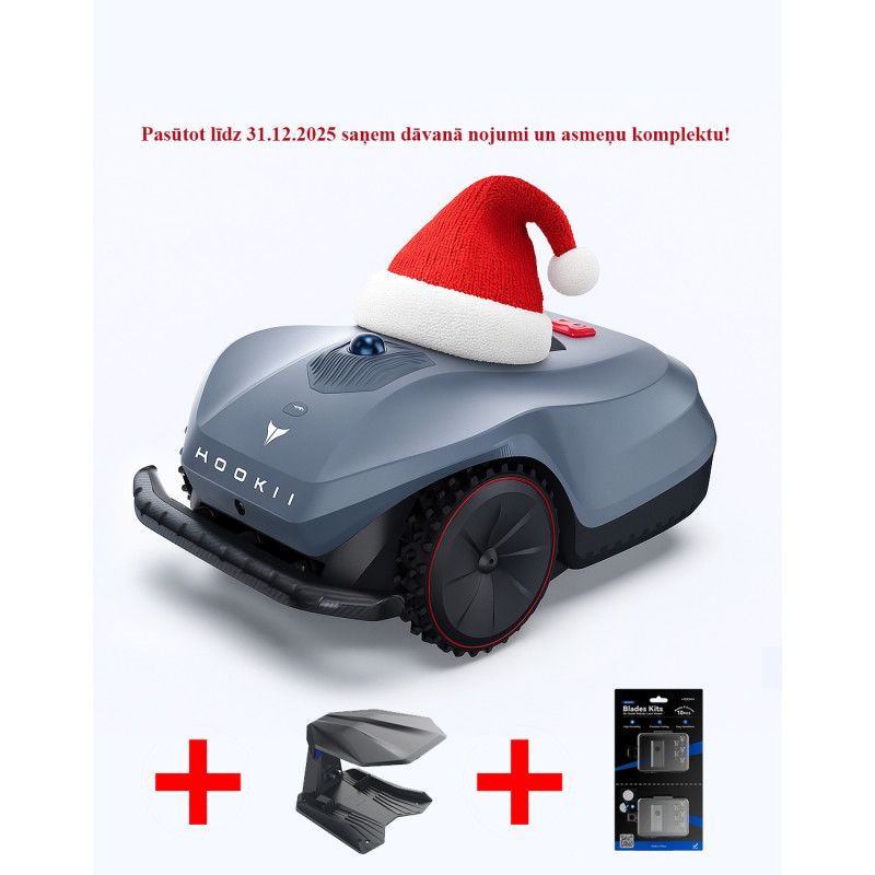 HOOKII Neomow X Pro robotizētais zāles pļāvējs ar 3D LiDAR SLAM 6000m² - Nojume un asmeņu komplekts dāvānā