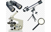 Teleskopi, mikroskopi un lupas