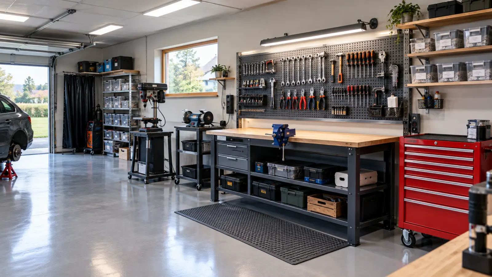 How to set up a workshop: tips and MSW, Stamos equipment