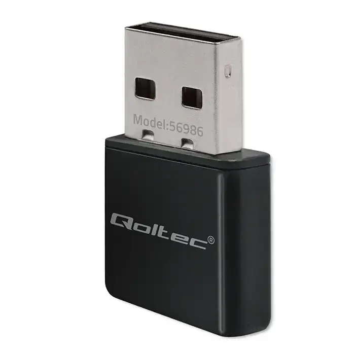 Qoltec Wireless Ultra High Speed Mini Adapter NANO WiFi | Standard N | USB 2.0 | 300Mbps