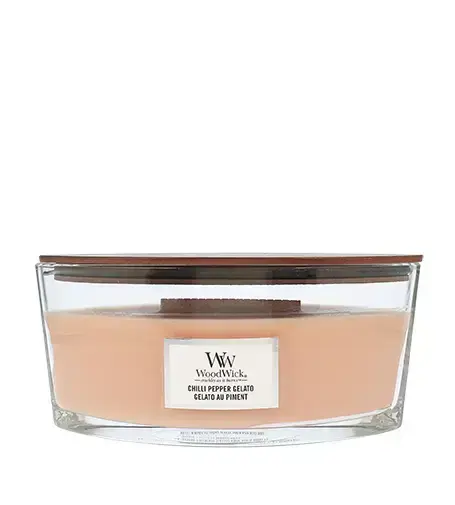 WoodWick Chilli Pepper Gelato lõhnaküünal puidust tahiga 453.6 g