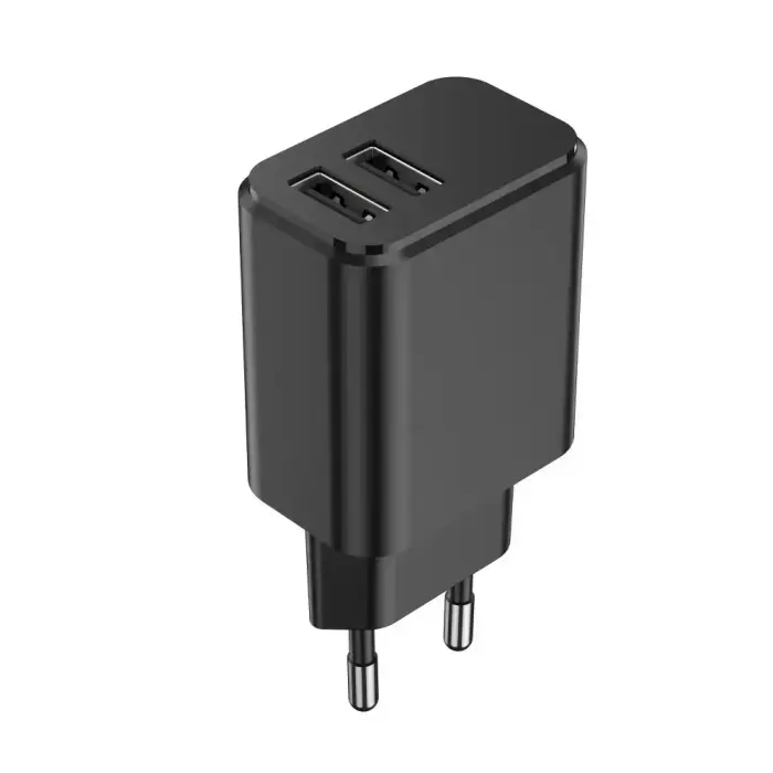 Setty laadija 2x USB 3A must