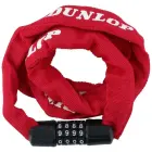 DUNLOP BICYCLE LOCK CHAIN WITH CODE 120CM LENGTH - RED — Foto 2