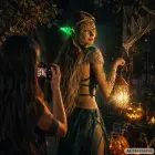 Artificial gnome elf ears glowing — Photo 8