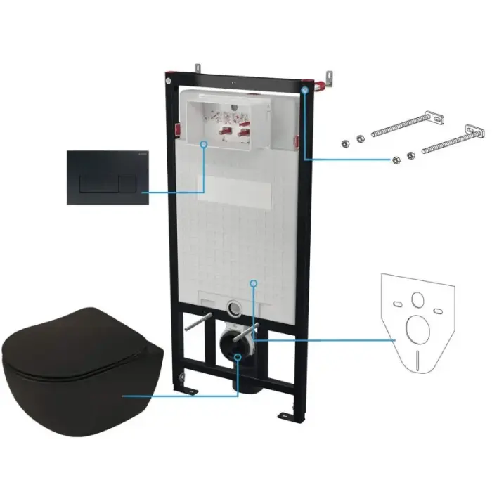 Deante 6-in-1 seina-WC komplekt CDENNZPW