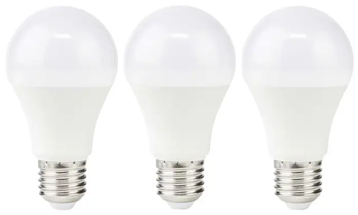 NEDIS LED žárovka E27/ A60/ 8 W/ 220 V/ 806 lm/ 2700 K/ teplá белая/ matná/ 3 kusy