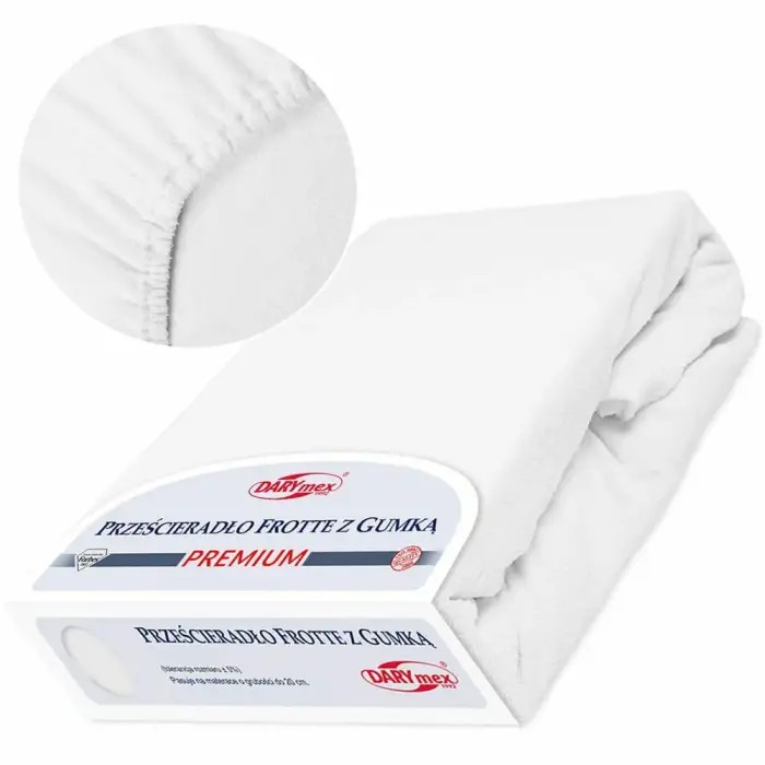 Fitted Terry Sheet 90x200 cm White Premium