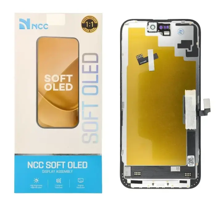 NCC LCD Displejs priekš iPhone 16 Plus Soft OLED (Atbalsta IC transplantāciju)