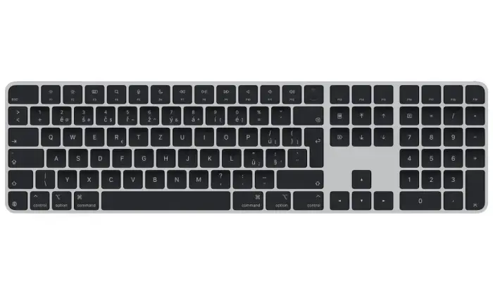 Apple Magic Keyboard s Touch ID (2024) / with numeric keypad / black keys / USB-C / wireless / CZ Layout