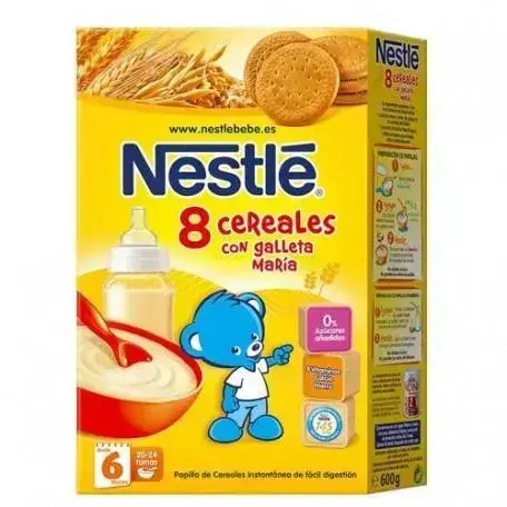 Nestlé lasteputru 8 täisteraviljaga ja Maria küpsistega, 600 g