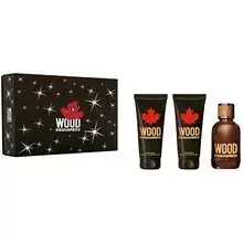 Wood pour Homme Kinkekomplekt EDT 100 ml, dušigeel 100 ml ja habemeajamisjärgne palsam 100 ml