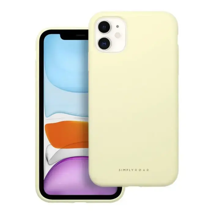 ROAR Cloud Skin ümbris iPhone 11, helekollane