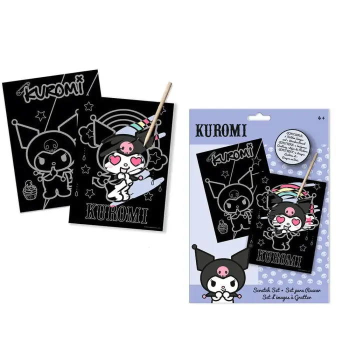 Hello Kitty Kuromi kraabitav kirjatarvete komplekt