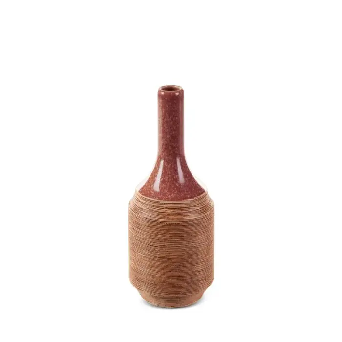 Decorative Vase 12x29 Elda Red
