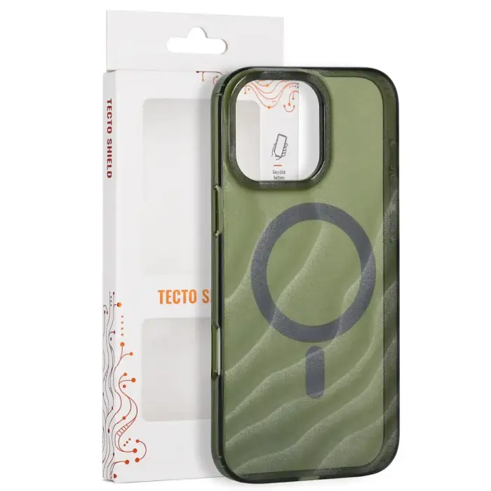 Tecto Shield Desert Mag case for iPhone 16 Pro Max 6,9" dark olive