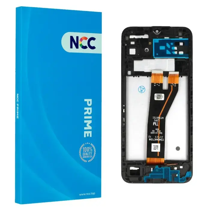 LCD Displejs NCC priekš Samsung Galaxy A14 5G (A146B/146M) melns ar rāmi Prime