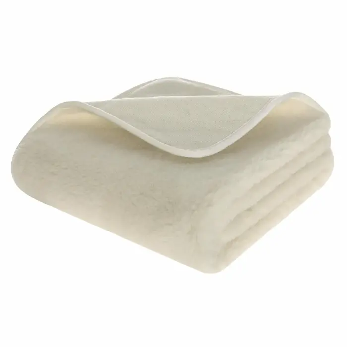 European Merino Wool Fitted Sheet 180x200 cm, Natural