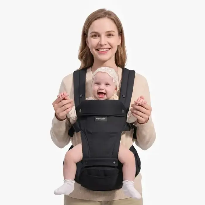 Momcozy Hip Seat Baby Carrier Black Medium