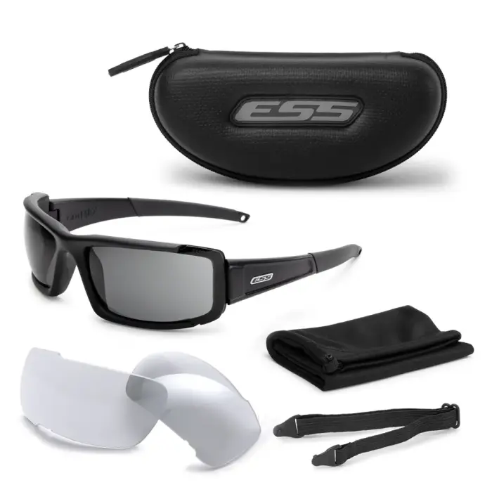 ESS CDI MAX Sunglasses – Black – Clear & Smoke Gray Lenses