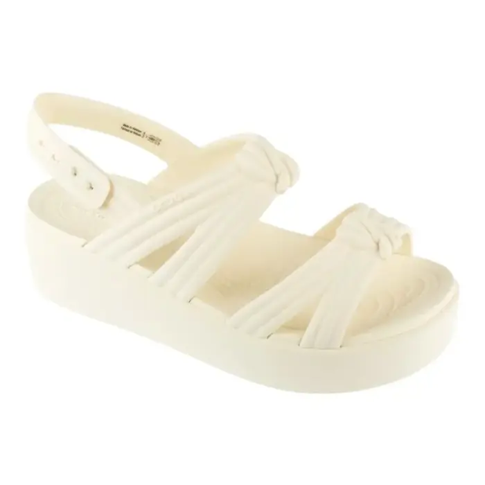 Crocs Brooklyn Knot Low Wedge Sandal 212864-105 Beige 36/37 - rozmiar_EU: 41/42