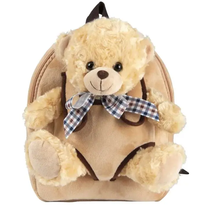 Bear Belly backpack with plush toy 26 cm